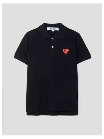 Women s Red Heart Waffen Polo T shirt Blouse Southern Black Domestic Product GM0022110910579 - COMME DES GARCONS PLAY - BALAAN 1