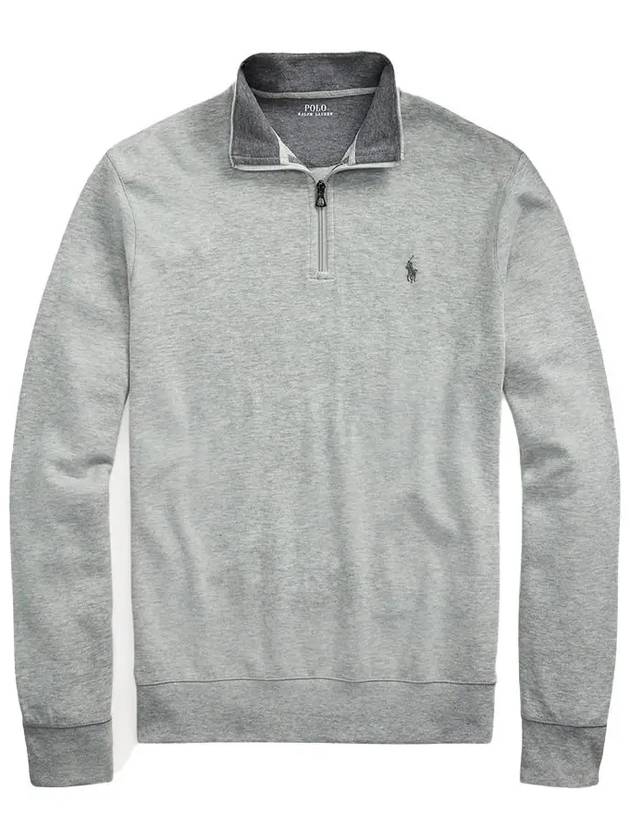 Logo Half Zip-up Sweatshirt Grey - POLO RALPH LAUREN - BALAAN 2