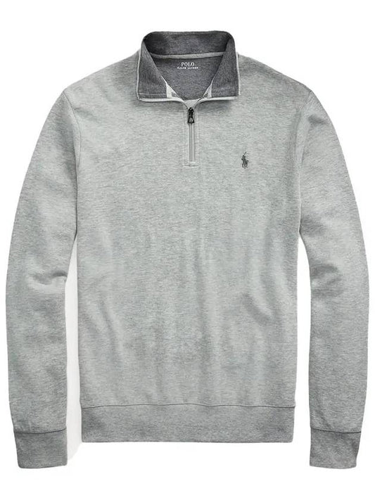 Logo Half Zip-up Sweatshirt Grey - POLO RALPH LAUREN - BALAAN 2