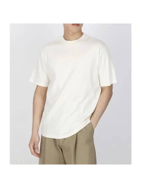 Adan Logo Mock Neck Short Sleeve T-Shirt Cloud White - J.LINDEBERG - BALAAN 1