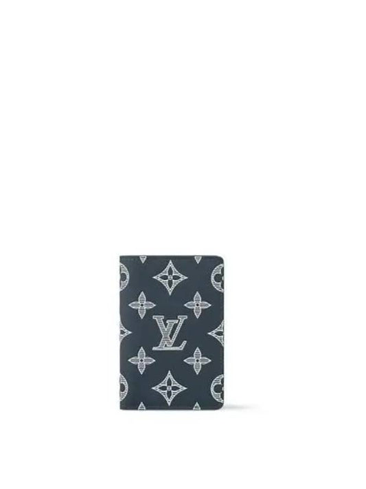 Monogram Pocket Organizer Card Wallet Navy - LOUIS VUITTON - BALAAN 2