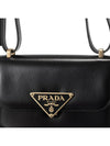 Emblème Leather Bag Black - PRADA - BALAAN 5