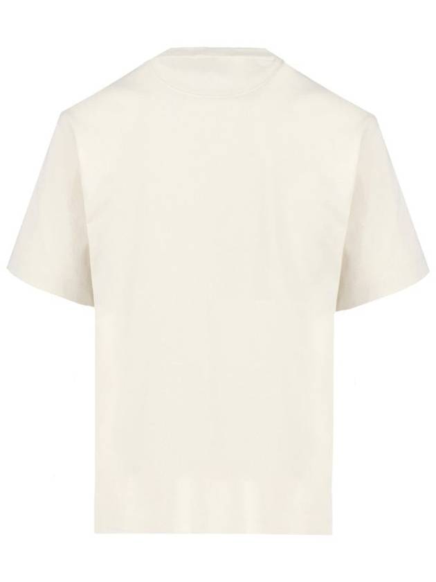 EKD Cotton Short Sleeve T-Shirt Ivory - BURBERRY - BALAAN 3