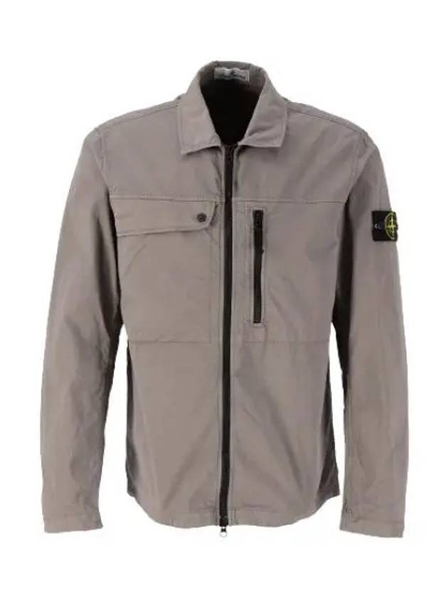 Supima Cotton Twill Stretch-TC Jacket Brown - STONE ISLAND - BALAAN 2