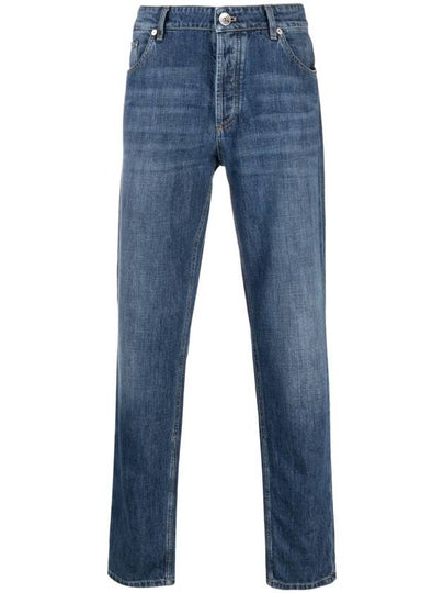 Mid-Rise Slim Jeans Blue - BRUNELLO CUCINELLI - BALAAN 2