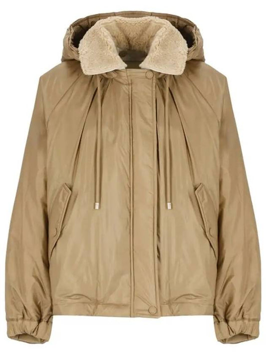 Arles Reversible Water Repellent Padding Camel - MAX MARA - BALAAN 2