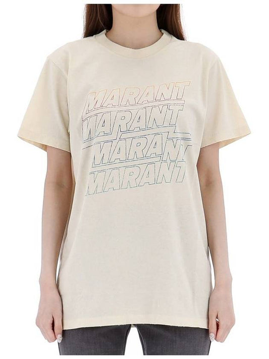 Etoile ZOELINE logo short sleeve t shirt TS0147FA B1N09E 23EC - ISABEL MARANT - BALAAN 2