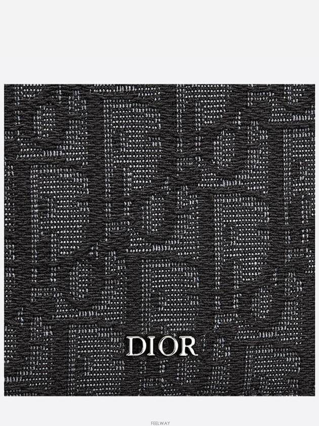 Wallet Black  Oblique Jacquard - DIOR - BALAAN 4