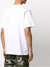 Box Logo Print Cotton Short Sleeve T-Shirt White - MSGM - BALAAN 6