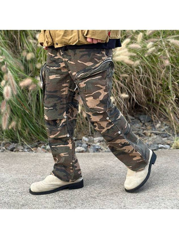 COTTON PARACHUTE CARGO PANTS CAMO - PEACEOFMIND - BALAAN 1