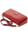 Brushed Leather Femme Bag Scarlet - PRADA - BALAAN 5