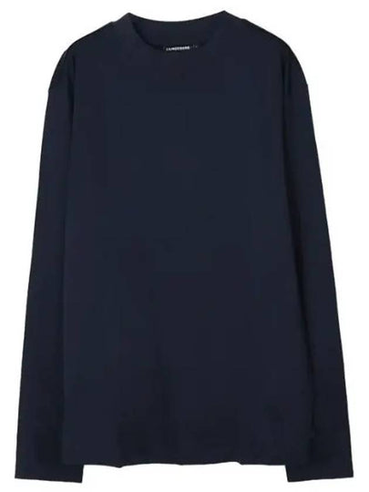 Ace Mock Neck Long Sleeve T-Shirt Navy - J.LINDEBERG - BALAAN 2