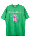 Fantastic Green Sustainable Cotton Short Sleeve T-Shirt Green - MSGM - BALAAN 2