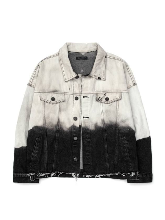 BBD Dystopia Bleached Custom Basic Denim Jacket Black - BLACKBLOND - BALAAN 1