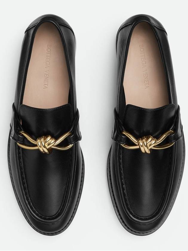 Astaire Leather Loafers Black - BOTTEGA VENETA - BALAAN 6