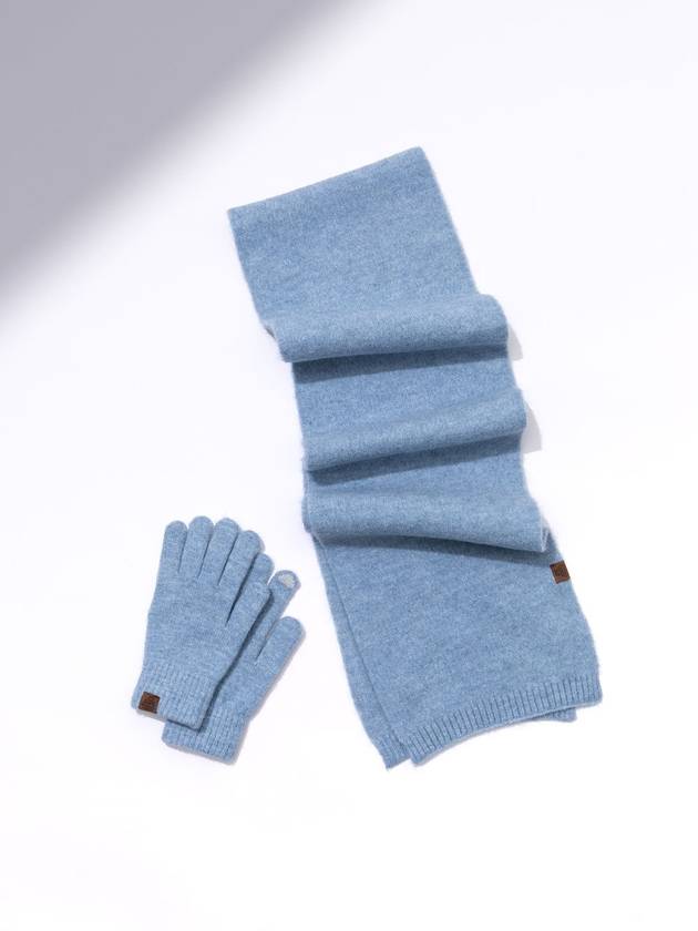 CANDY Gloves Muffler Set SKY BLUE - RECLOW - BALAAN 8