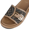 FF Baguette Slide Slippers Brown - FENDI - BALAAN 8