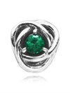 May Birthstone Eternity Circle Charm Silver Green - PANDORA - BALAAN 3