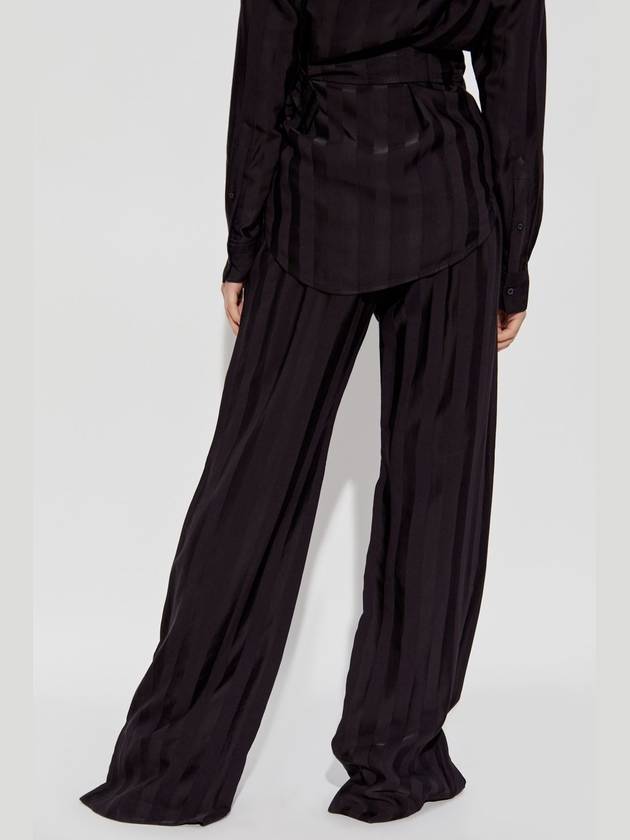 Golden Goose Striped Pants, Women's, Black - GOLDEN GOOSE - BALAAN 4