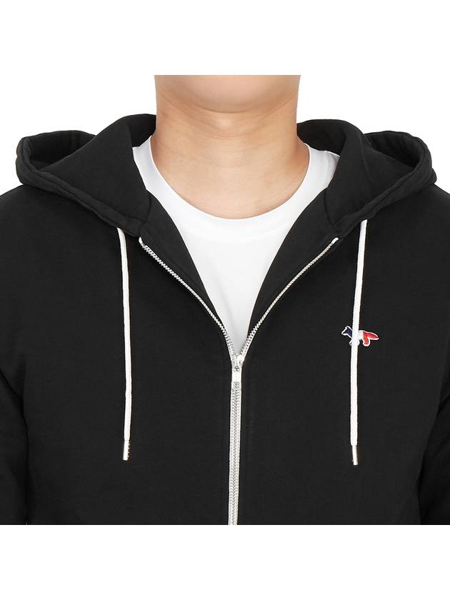 Tricolor Fox Patch Zip Up Hoodie Black - MAISON KITSUNE - BALAAN 9