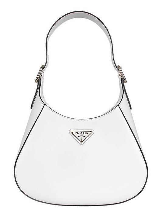 Medium Leather Shoulder Bag White - PRADA - BALAAN 2