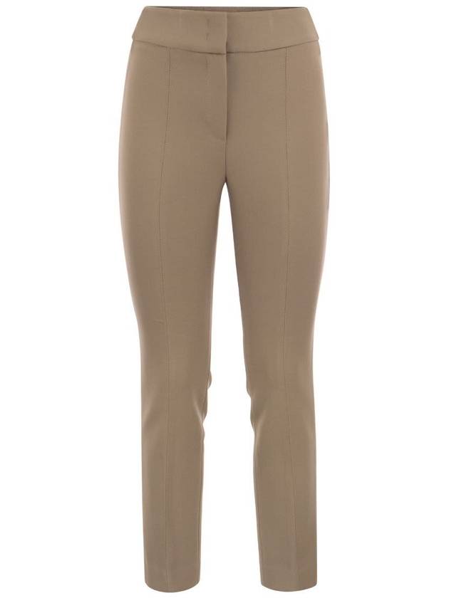 Peserico Stretch Gabardine Cigarette Trousers - PESERICO - BALAAN 1