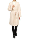 Rovo Wrap Wool Singe Coat Sand - MAX MARA - BALAAN 7