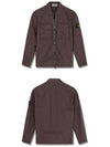 Waffen Patch Two Pocket Cotton Over Zip-up Jacket Dark Brown - STONE ISLAND - BALAAN 5