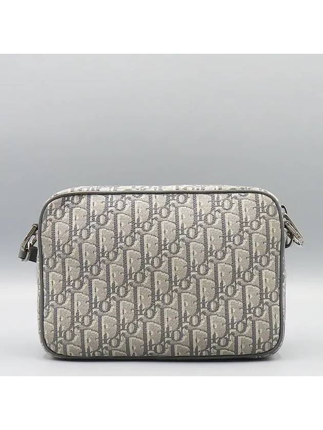 1ADPO276YKY Gray Oblique Saddle Triple Pouch Cross Bag - DIOR - BALAAN 5