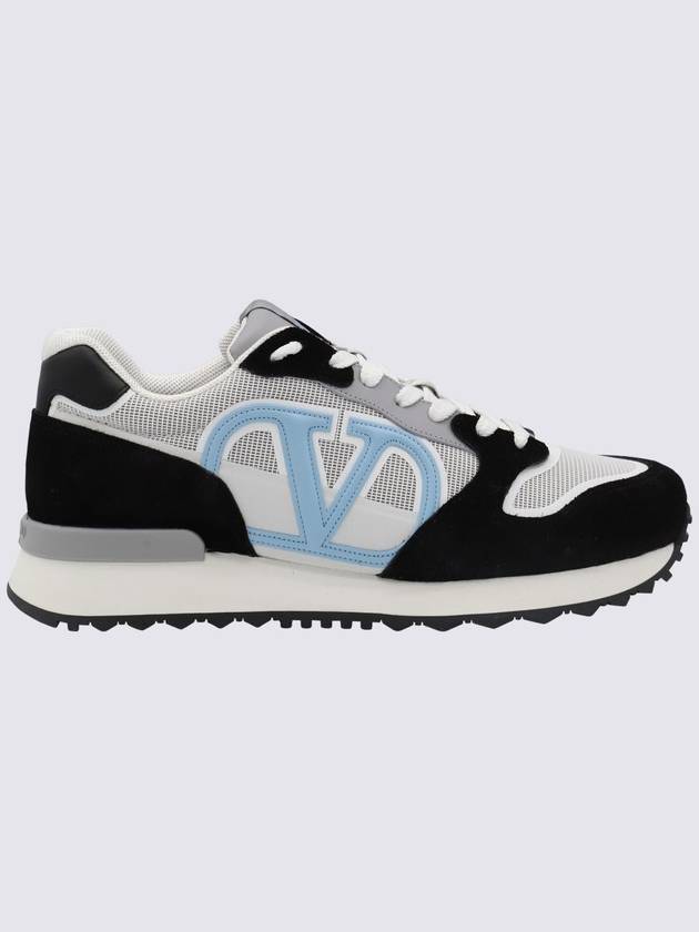 V Logo Face Low Top Sneakers - VALENTINO - BALAAN 2