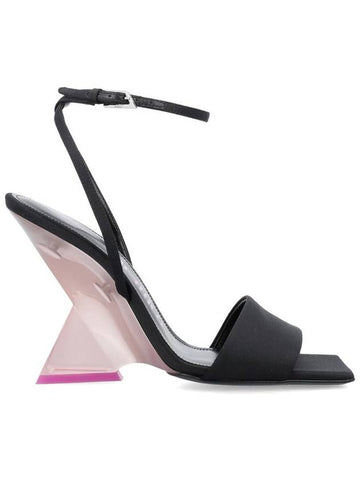 The Attico Cheope Black And Pink Sandals - THE ATTICO - BALAAN 1