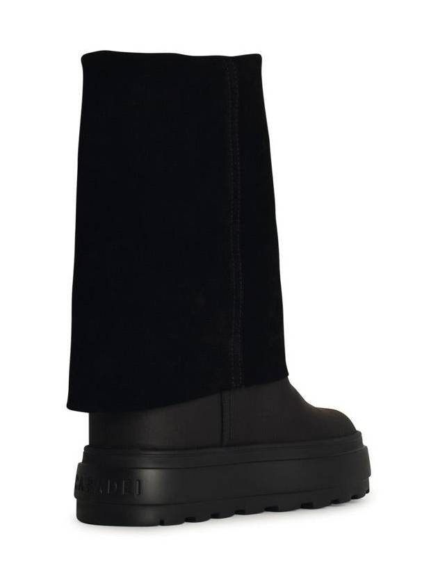 Casadei 'Nomad' Black Rough Leather Ankle Boots - CASADEI - BALAAN 3