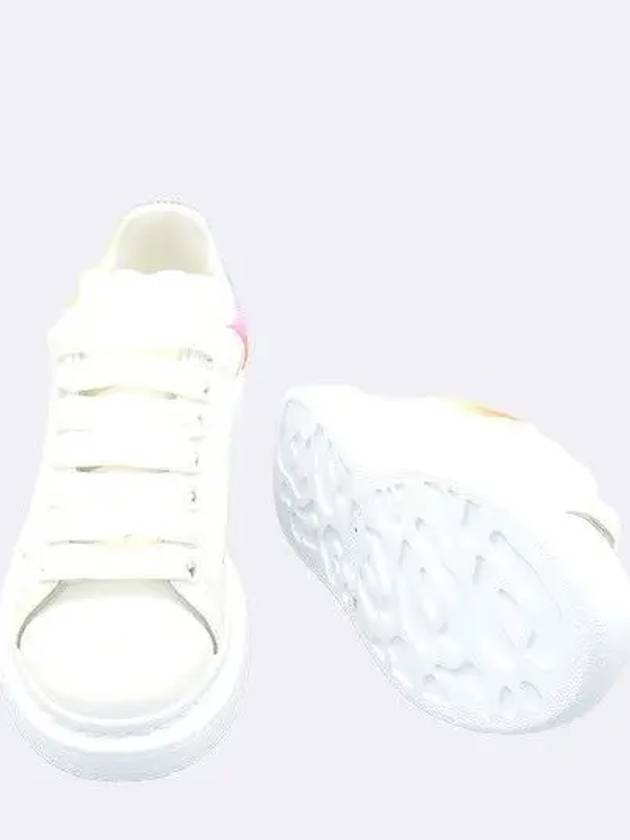 Unused 708070 White Color Rainbow Tab Oversole Women s Sneakers 35 225MM - ALEXANDER MCQUEEN - BALAAN 3