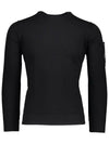 Men's Lens Wappen Wool Knit Top Black - CP COMPANY - BALAAN 2