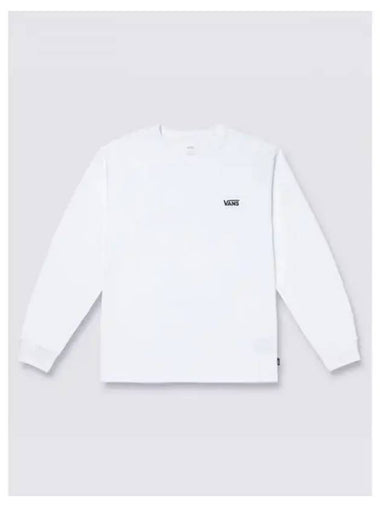 Official Logo Classic Crew Long Sleeve T Shirt VN000FE1WHT1 - VANS - BALAAN 1