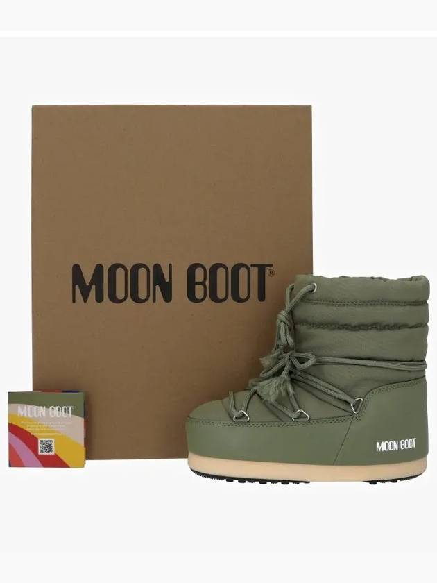 Icon Logo Print Winter Boots Green - MOON BOOT - BALAAN 5