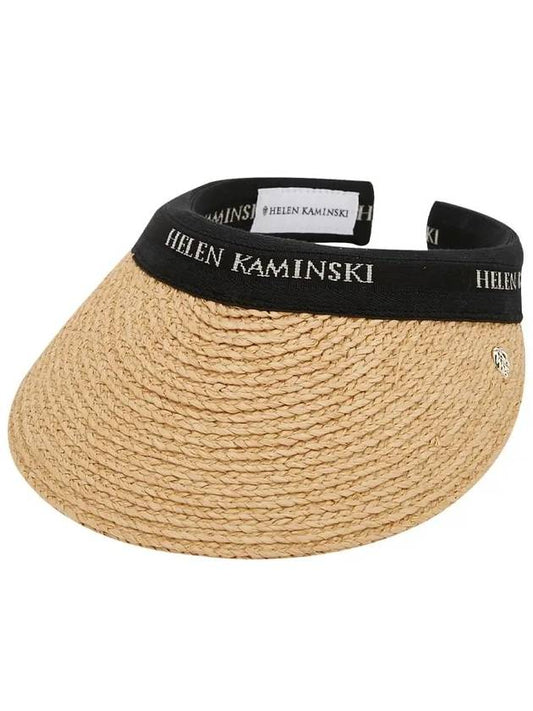 Marina Visor Hat Natural Black Logo - HELEN KAMINSKI - BALAAN 2