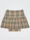 Vintage Check Wool Kilt pleated skirt Archive Beige - BURBERRY - BALAAN 6