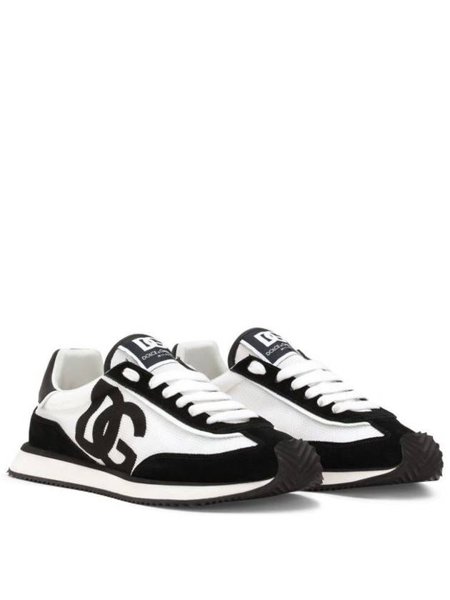 Dolce & Gabbana Suede And Mesh Dg Cushion Sneakers Shoes - DOLCE&GABBANA - BALAAN 2