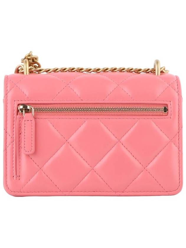 AP2635 Lambskin mini flap enamel gold metal cross bag overseas receipt 33424 2 - CHANEL - BALAAN 3