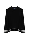 West Wool Knit Top Black - MAX MARA - BALAAN 1