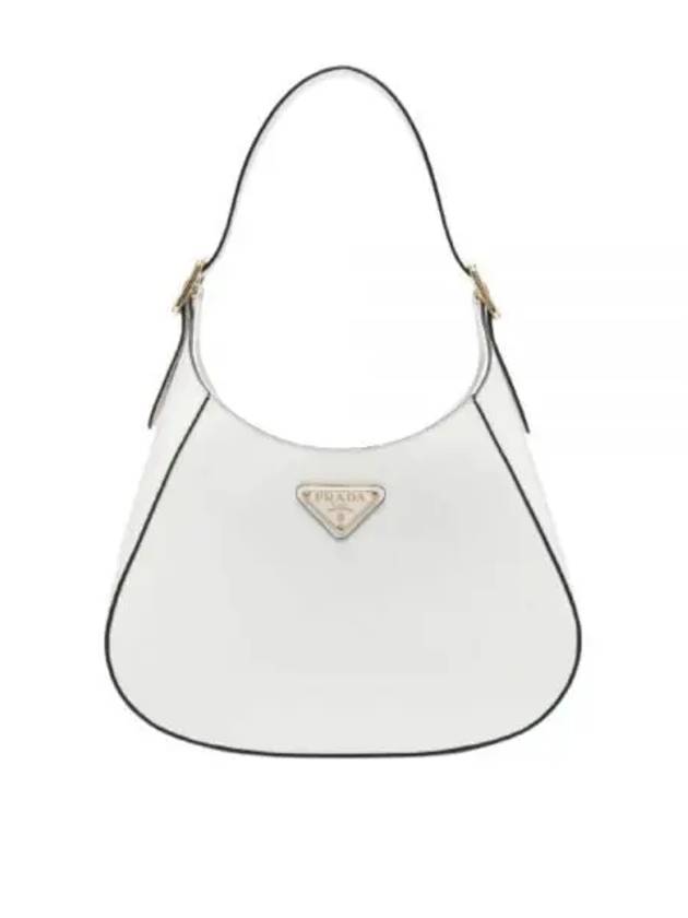 Medium Leather Shoulder Bag White - PRADA - BALAAN 2