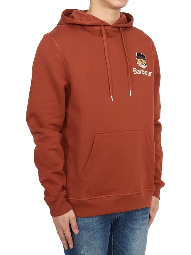 Fox Head Logo Hoodie Organge - BARBOUR - BALAAN 4