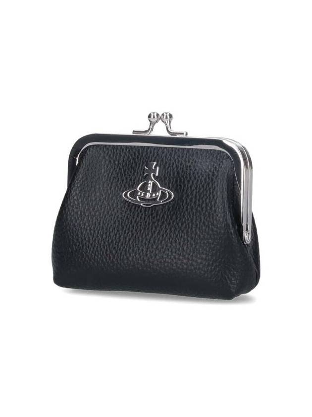 ORB Logo Coin Purse Black - VIVIENNE WESTWOOD - BALAAN 4