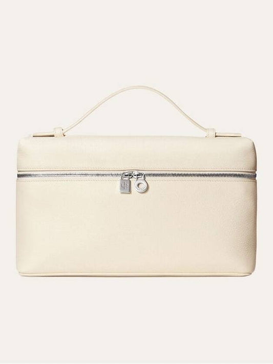 Extra Pocket L27 Pouch Bag Whisper White - LORO PIANA - BALAAN 1