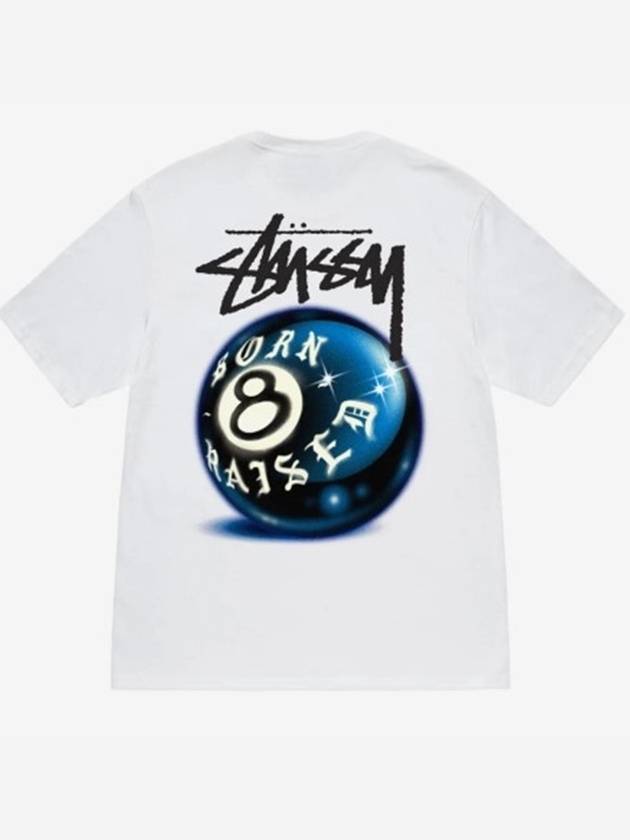 Stussy 8 Ball Short Sleeve T-Shirt White - STUSSY - BALAAN 2