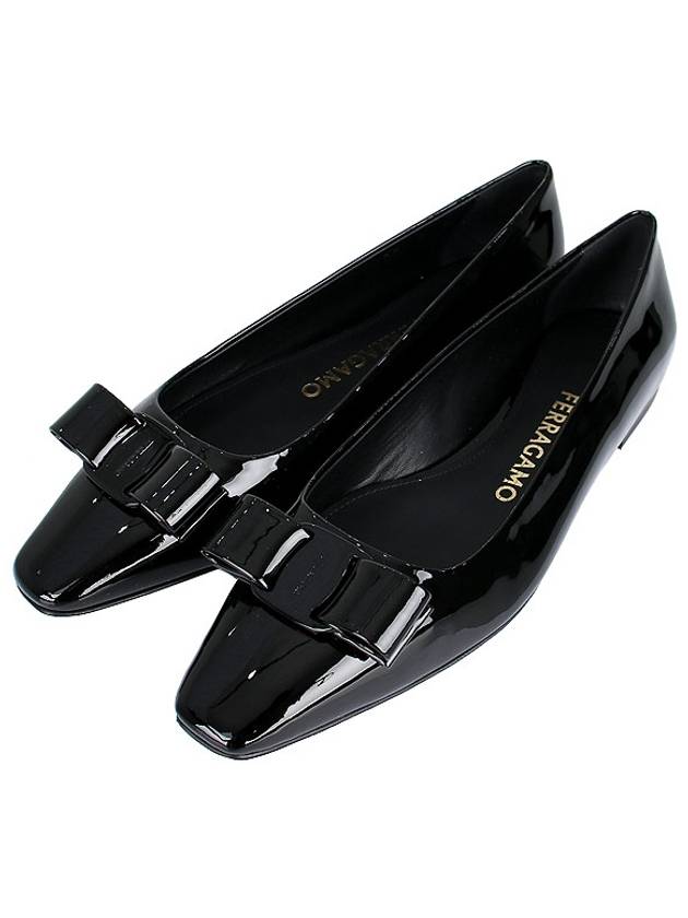 Vara Bow Ballet Flat Black - SALVATORE FERRAGAMO - BALAAN 2