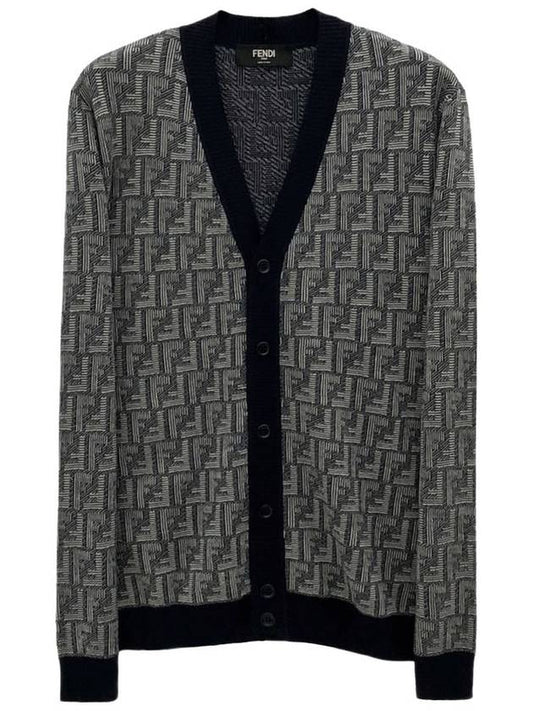 FF logo wool cardigan FZC491 - FENDI - BALAAN 1