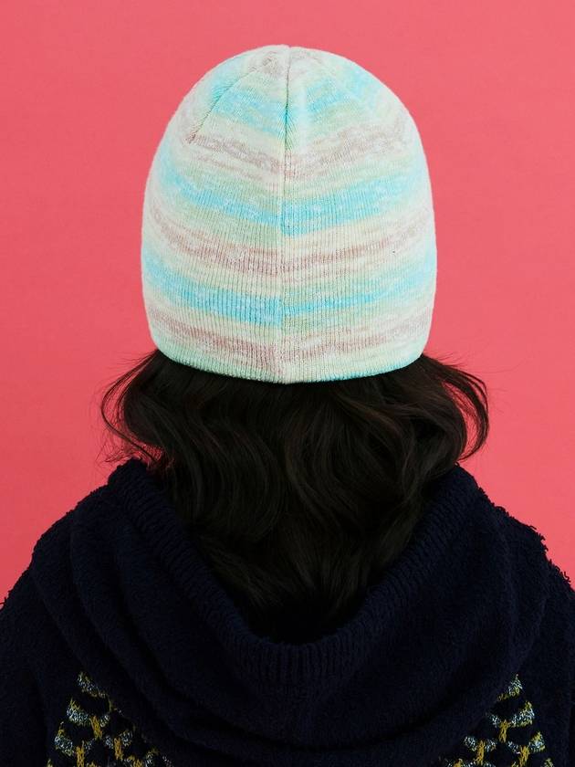 Gradient Stripe Beanie Light Green - UNALLOYED - BALAAN 3