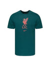 Liverpool Crest Short Sleeves T Shirt Green - NIKE - BALAAN 1